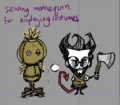 Mannequin concept art from Rhymes With Play stream.