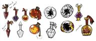 Concept art for the Hearthfire Crystals from Rhymes with Play #214.