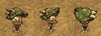 Woodie wearing a Green Funcap.