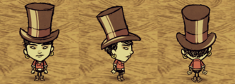瓦拉尼穿戴紳士高帽。