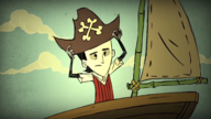 Wilson as he appears in the early access trailer for Shipwrecked.