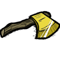 Original HD Luxury Axe icon from Bonus Materials from CD Don't Starve.