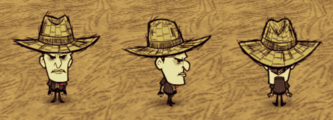 Maxwell wearing a Straw Hat.