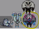 Monsters concept art from Rhymes with Play