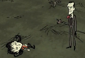 Maxwell's design in the early access beta of Don't Starve.