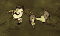 A normal Volt Goat attacking Wolfgang.