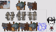 Junky Fence concept art from Scrappy Scavengers Annonce from Rhymes with Play.