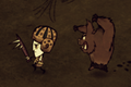 Wilson being chased by a Werepig