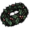 Spiffy Holly Wreath A jolly holly laurel to wear on your head. How winter-y! Xem trong game