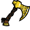Woven - Elegant Ornate Nordic Axe A resplendent golden axe, its design reminiscent of days of yore. Xem trong game