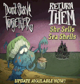 Cua Ẩn Sĩ xuất hiện trong một hình ảnh động quảng cáo cho bản cập nhật She Sells Sea Shells.