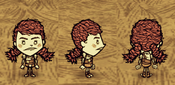 Wigfrid wearing a Torn Costume