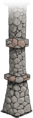 Old Reinforced Support Pillar