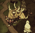 Beefalo attacking spiders during mating season.
