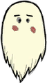Wes' ghost in Don't Starve Together (DST).