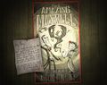A poster of Maxwell's magic show with Charlie as an assistant along with a letter from Charlie.