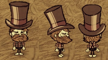 伍迪穿戴紳士高帽。