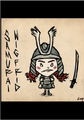 A draft of Wigfrid's samurai skin.