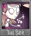 Wendy's foil Steam Trading Card for Don't Starve.