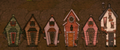 六种风格的城镇房屋